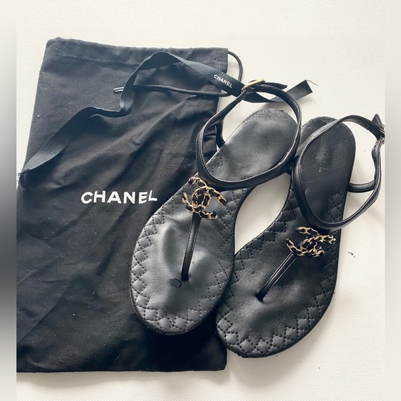 Authentic Chanel Sandals Size 36 - Picture 2 of 4